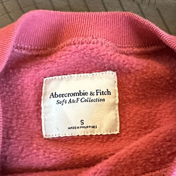 Abercrombie & Fitch Pink Womens Sweatshirt Joggers Matching Set Soft Collection - Picture 2 of 15